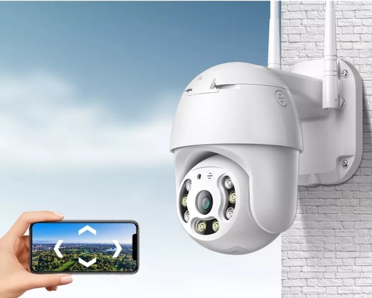 Σετ 2x Περιστρεφόμενες Ασύρματες Κάμερες WiFi 5MPX HD