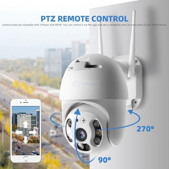 3 ΤΜΧ WiFi Κινούμενη Θόλος Ασύρματη Κάμερα 5MPX HD