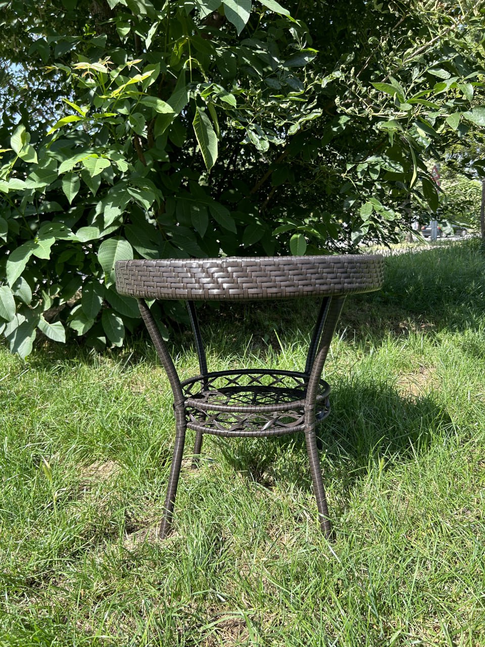 Σετ Κήπου Ρατάν Oasis - 2 Καρέκλες με Τραπέζι και Βάση