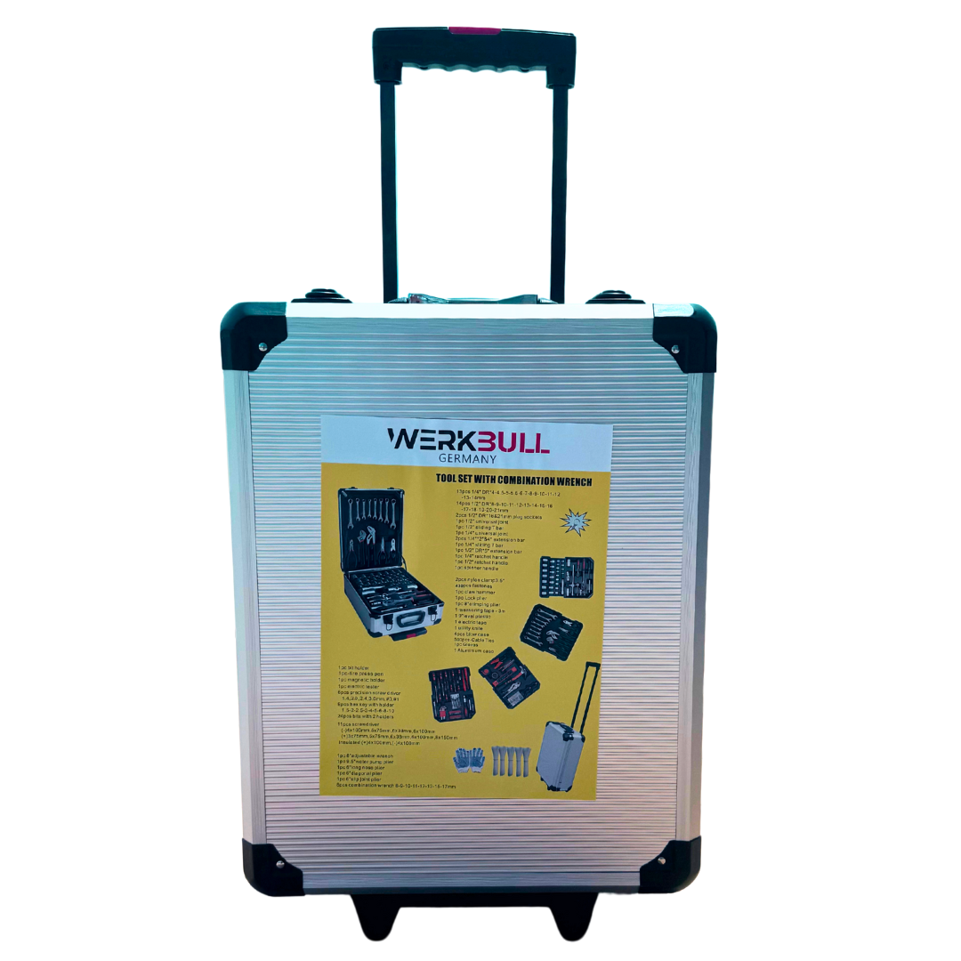 Γερμανική θήκη εργαλείων WerkBull Germany® - 1050 τεμάχια από χάλυβα χρωμίου-βανάδιου 2024