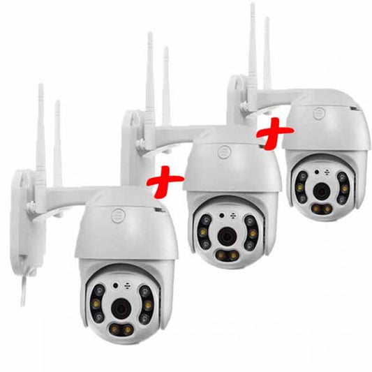 3 ΤΜΧ WiFi Κινούμενη Θόλος Ασύρματη Κάμερα 5MPX HD
 