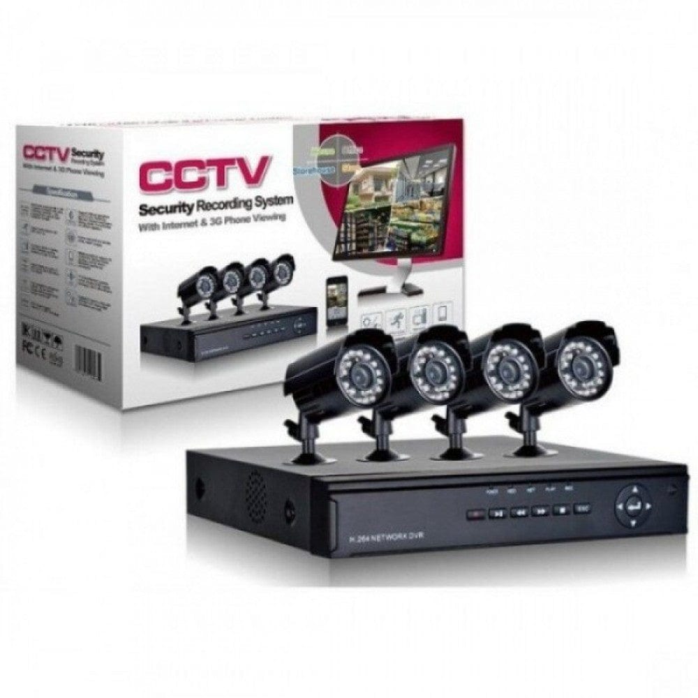 Πλήρες Πακέτο - DVR + 4 Κάμερες - "KIT" Σετ Βιντεοεπιτήρησης


