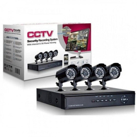 Πλήρες Πακέτο - DVR + 4 Κάμερες - "KIT" Σετ Βιντεοεπιτήρησης

