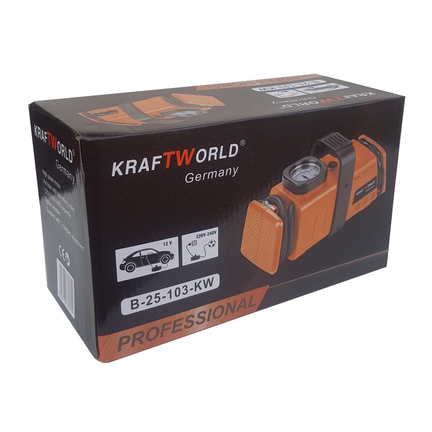 Γερμανικός συμπιεστής ελαστικών WerkBull 7 Bar 12V και 220V