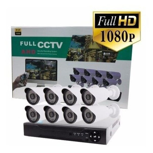 Full HD Πακέτο με 8 Κάμερες και DVR + Ποντίκι και Τηλεχειριστήριο

